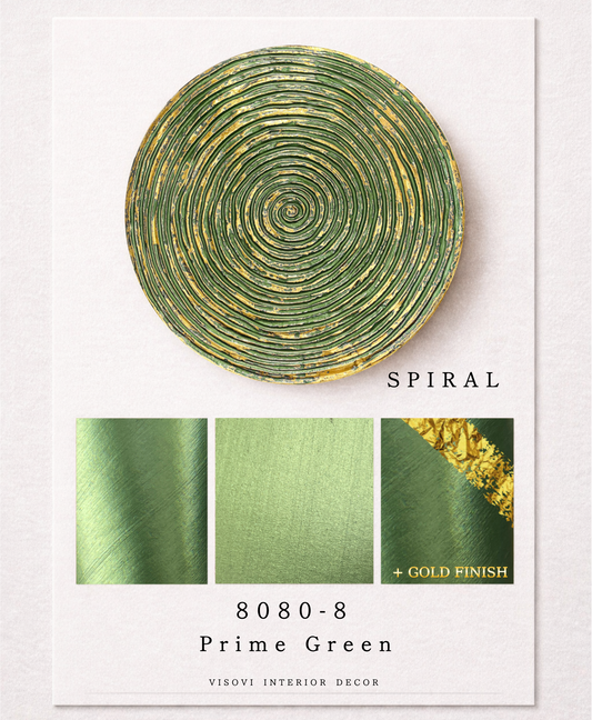 Decorative spiral wall panel for hotel and commercial interiors