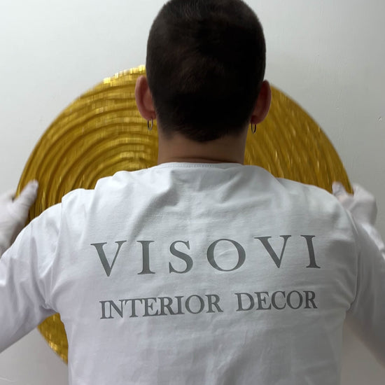 Luxury gold Vector wall panel for interiors, hotels and commercial spaces