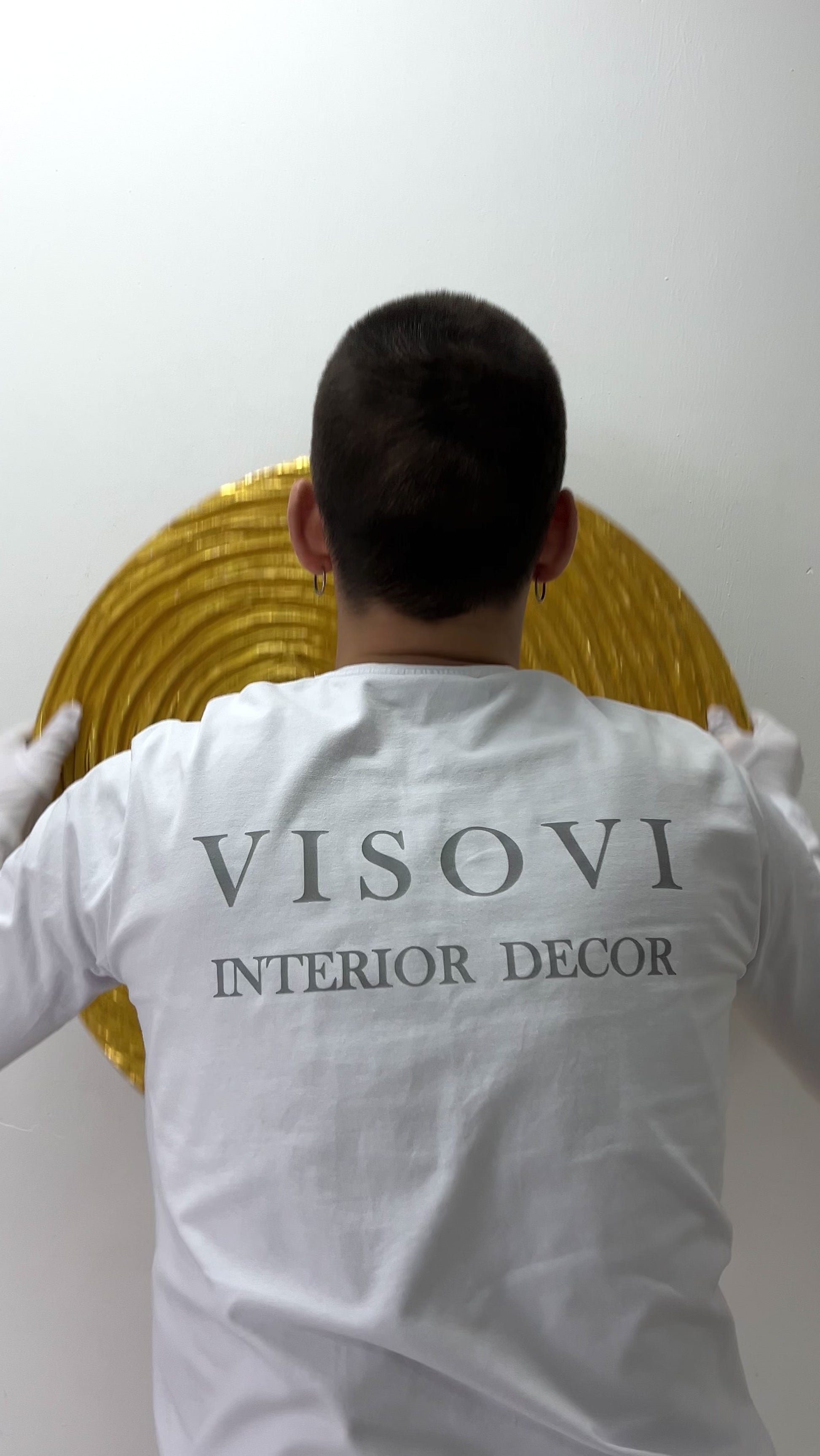 Luxury gold Vector wall panel for interiors, hotels and commercial spaces